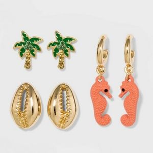 Tropical Delicate Earing Set